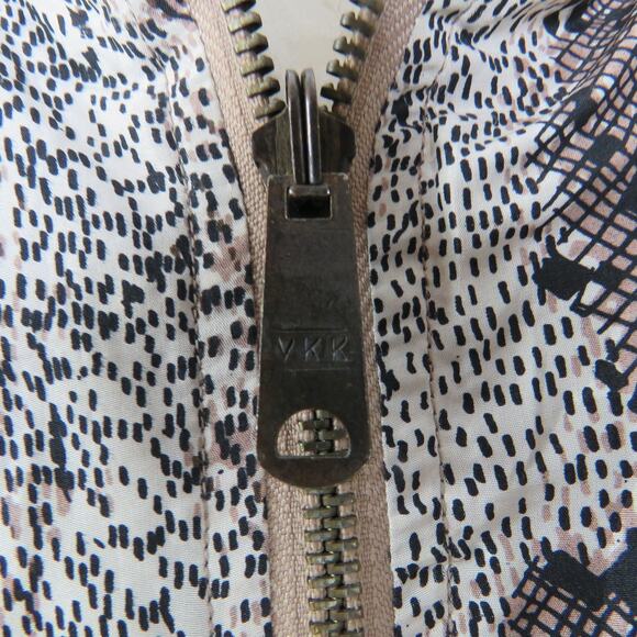 1980s Vintage Brown Snakeskin Reversible Bomber Jacket Large - Picture 3 of 10